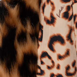 コート ROTATE BIRGER CHRISTENSEN 'Printed Faux Fur' coat ROTATE Birger Christensen PRINTED FAUX FUR COAT Black/White